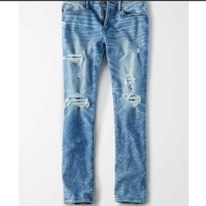 American Eagle EA Slim Straight Jean Light Acid 42x34.
